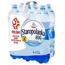 Staropolanka Woda 800 1,5l lekko gazowana DRS