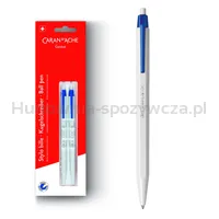 Caran d'Ache Długopis jednorazowy 825, 2szt., blister, niebieski - 3