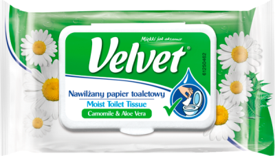 Velvet Nawilżany Papier Toaletowy Rumianek I Aloes 48 Sztuk