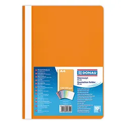 Donau Skoroszyt PP, A4, standard, 120/180mikr., pomarańczowy 