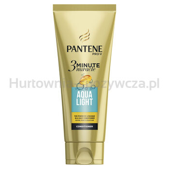 Pantene Pro-V 3 Minute Miracle Aqua Light, Odżywka Nadająca Włosom Połysk 200 Ml