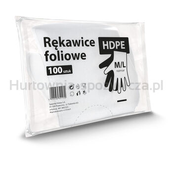 Hdpe Rękawiczki Foliowe M/L 100Szt