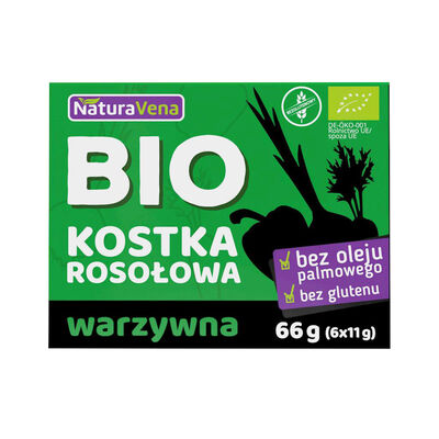 Naturavena Bio Naturavena Bulion Kostki Warzywne Bezglutenowe Bio (6 X 11 G) 66 G [BIO]