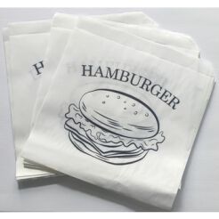 Torebka Fast Food Hamburger L, Powlekane Opakowanie 250 Sztuk, Green Heaven