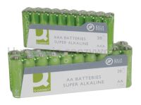 Baterie super-alkaliczne Q-CONNECT AAA, LR03, 1,5V, 20szt. - 2
