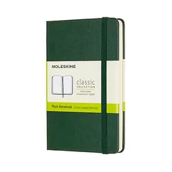 Notes Moleskine Classic P (9X14 Cm), Gładki, Twarda Oprawa, Myrtle Green, 192 Strony, Zielony