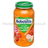 Bobovita Warzywa Z Kurczakiem W Pomidorach Po 12. Miesiącu 250 G