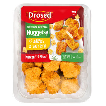 Nuggetsy z piersi kurczaka z serem 350 g Drosed