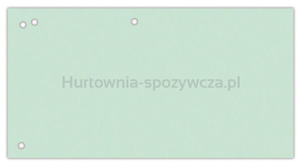 Office Products Przekładki karton, 1/3 A4, 240x105mm, 100szt., zielone 