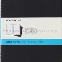 Zestaw 3 Zeszytów Moleskine Cahier Journals L (13X21Cm) W Kropki, 80 Stron, Czarny - 10