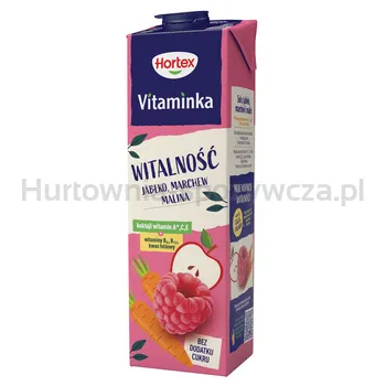 Hortex Vitaminka Witalność Sok Jabłko, Marchew, Malina Karton 1L