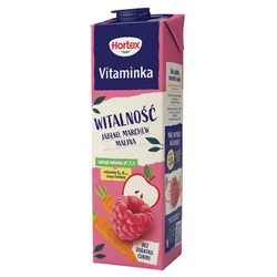 Hortex Vitaminka Witalność Sok Jabłko, Marchew, Malina Karton 1L