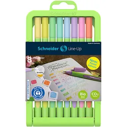 Cienkopis Schneider Line-Up Pastel, 0,4Mm, 8 Szt, W Kasecie Typu Stojak - Mix Kolorów