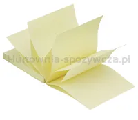 Q-Connect Bloczek samoprzylepny typu Z, 76x76mm, 1x100 kart., jasnożółty  - 6