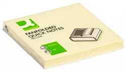 Q-Connect Bloczek samoprzylepny typu Z, 76x76mm, 1x100 kart., jasnożółty 