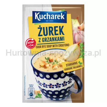 Kucharek Zupa jednoporcjowa żurek z grzankami 17g