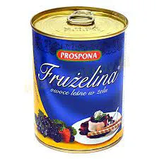 Prospona Frużelina Owoce Leśne W Żelu 380G