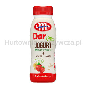 Mlekovita Jogurt pitny Dar Pure truskawka-banan 250g