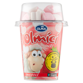 Olmici Jogurt Truskawkowy Oraz Serduszka Z Pianki 111G Olma