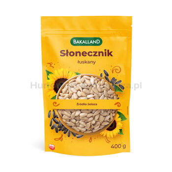 Bakalland Słonecznik Łuskany 400G 