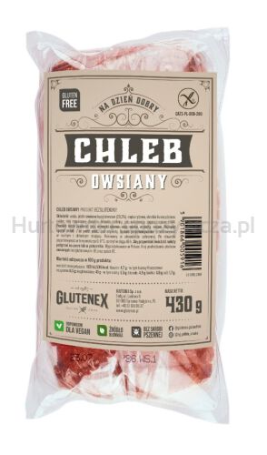 Chleb Owsiany Krojony Bezglutenowy 430 G - Glutenex [BIO]