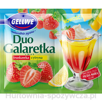 Gellwe Duo Galaretka Smak Truskawka Cytryna 75 G (50 G + 25 G)