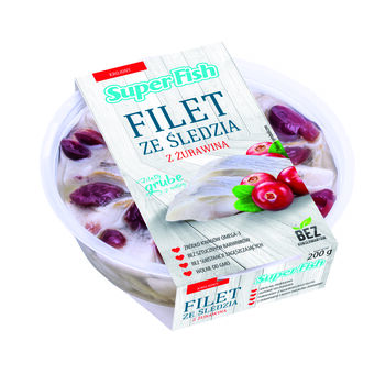 Superfish Filety Śledziowe Z Żurawiną 200 G