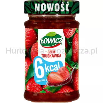 Łowicz Dżem truskawkowy 6 kcal 200 g
