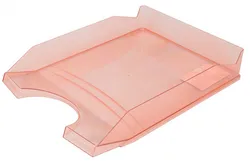 Szufladka Na Biurko Office Products, Polistyren/Pp, A4, Transparentna Czerwona