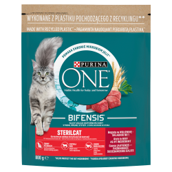 Purina One Karma Dla Kotów Sterilicat Bogata W Wołowinę I Pszenicę 800G