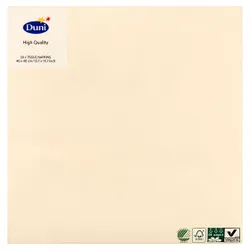 Duni Serwetki 3 Warstwowe 40X40 Cm Kremowy 50 Szt.