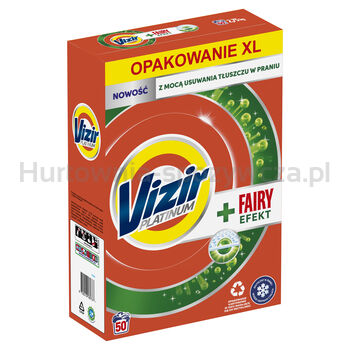 Vizir Platinum Proszek Do Prania + Fairy Effect, 50 Prań 2,75 Kg