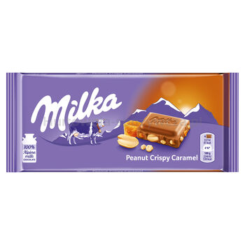 Milka Czekolada Peanut Crispy Caramel 90G