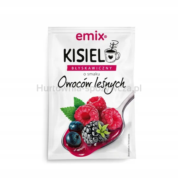 Emix Kisiel z kawałkami owoców - błyskawiczny owoce leśne 30g