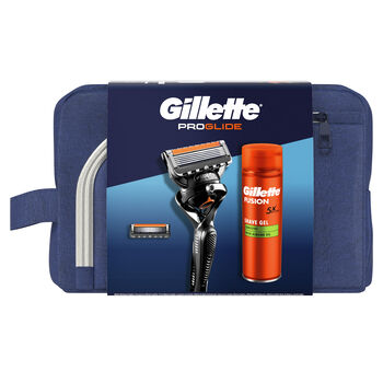 Gillette Zestaw Podróżny: Maszynka Proglide + 1 Ostrze Wymienne + Żel Fusion 200 Ml