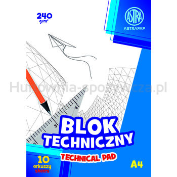 Astra Blok techniczny ASTRAPAP A4 240g 10 ark