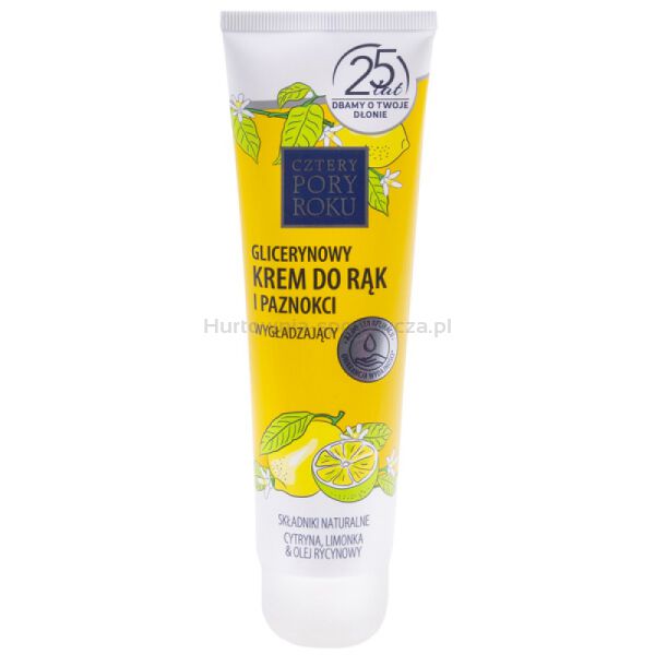 Krem do rąk CZTERY PORY ROKU Cytryna, glicerynowy, 130ml