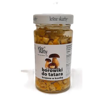 Leśne skarby Borowiki do tatara krojone w kostkę 280g