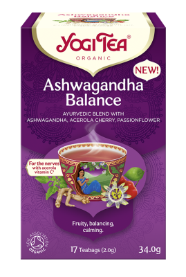 Herbatka Ajurwedyjska Równowaga Z Ashwagandhą (Ashwagandha Balance) Bio (17 X 2 G) 34 G - Yogi Tea [BIO]