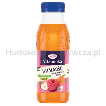 Hortex Vitaminka jabłko, marchew, malina Sok butelka aPet 300 ml 