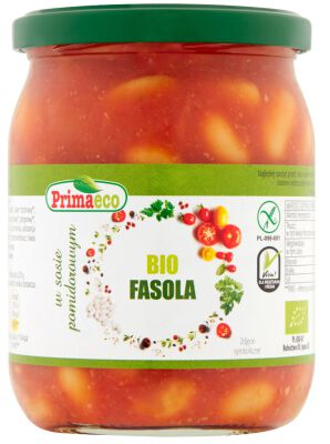 Fasola W Sosie Pomidorowym Bezglutenowa Bio 440 G - Primavika (Primaeco) [BIO]