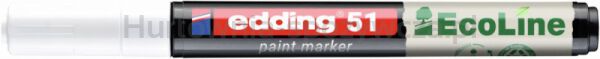 Marker olejowy na bazie wody e-51 EDDING EcoLine, 1-2mm, biały - 2
