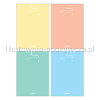 Zeszyt Herlitz A4 80 kratka Pastel Color Blocking