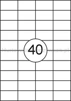 Etykiety OFFICE PRODUCTS, 48,5x25,4mm, białe, 100 ark. - 2