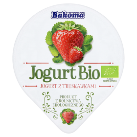 Bakoma Jogurt Bio 140G Truskawka