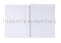 Kołonotatnik OFFICE PRODUCTS, A4, w linie, 80 kart., 70gsm, bordowy - 3