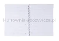 Kołonotatnik OFFICE PRODUCTS, A4, w linie, 80 kart., 70gsm, bordowy - 3