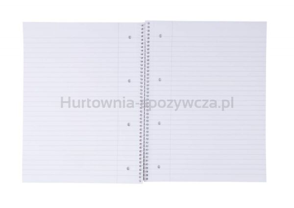 Kołonotatnik OFFICE PRODUCTS, A4, w linie, 80 kart., 70gsm, bordowy - 4
