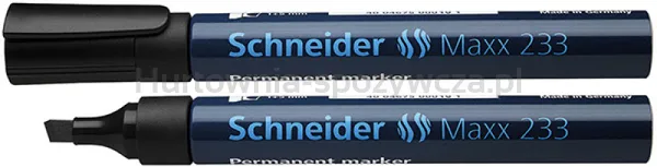 Schneider Marker permanentny Maxx 233, ścięty, 1-5mm, czarny 