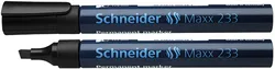 Schneider Marker Permanentny Maxx 233, Ścięty, 1-5Mm, Czarny 